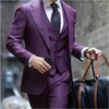 Garnitury męskie formalne mężczyzn o szerokości 3 sztuki Kostium klapów Homme ślubny Tuxedos Terno Masculino Prom Bespokesuit Dasike Blazer