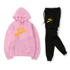 Men Tracksuits Set Lente herfst herfst lange mouw hoodie joggen broek patchwork fitness run suit casual kleding sportkleding