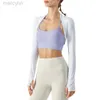 Designer Aloo Jacket Yoga Shawl Women's Long Sleeved Spring/summer Thin Running Smock with Cardigan Sml Camisole Jacket Yoga Suit