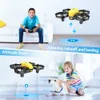 Mini drone, quadricoptère hélicoptère A20 RC avec vol stationnaire automatique, mode sans tête, décollage à une touche - atterrissage pour garçons filles, drone facile à piloter pour
