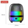 Głośniki komputerowe Lenovo Wireless Bluetooth RGB głośnik do biurowy komputer komputerowy stereo stereo lampki lampka lampka głośne głośniki o dużej mocy som yq231103