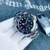 Bracelet de montre mécanique automatique en acier inoxydable pour hommes de luxe classique avec boucle pliable en céramique cercle focal calendrier écran d'affichage montre