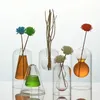 Vases Vase en verre clair aromathérapie bouteille salon décoration diffuseur fleur Vase huile essentielle diffuseur bouteilles décoration de la maison 231109