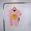 Bebê camisetas desenhar crianças roupas de grife meninas meninos draws sorriso rosto criança criança algodão simples manga curta t-shirt crianças designers multicolor tees