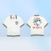 22SS Sport Sport Rabbit Silk Men Designer Chemises Hawaiian Short à manches courtes3668197
