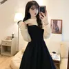 Casual Dresses Large Size Women's Autumn And Winter WaistGirls Wear Design Sense Niche Suspenders Two-Piece Suit Dress