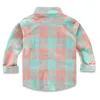 Kinderoverhemden Spring Long Sleeve Boy's Shirts Casual Turn Down Collar Camisa Masculina Blouses For Children Kinderkleding Baby Boy Plaid Shirt 230408