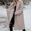 Women's Down Parkas 2023 New Autumn Winter Warm Coat Popular Long Sleeve Collar Women's Plush Top Ladies Clothing Coats Beige Black Gray S〜2XL ZLN231109