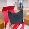 VLT Designer Bags Women Crescent Wrist Bag Chian Shoulder Bag Handbag Purse Hobo Ladies Composite Leather Clutch Shoulder Wallet Crossbody Bag Female Purse 230318