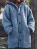 Suéteres de mujer Suéter de longitud media para mujer nueva chaqueta con capucha M107 T231109