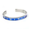 Bangle Personalized free size adjustable stainless steel speedometer bracelet dial gauging water meter jewelry 231108