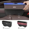 Bilarrangör GM Car Seat Storage Box With Atmosphere Light för Volvo S90 Car Seat Cleaning Organizer Seat USB Laddning Biltillbehör Q231109