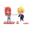 Jeux de film Q Version One Piece PVC Figurines Mignon Mini Figure Jouets Poupées Modèle Collection Jouet Brinquedos 10 Set Shippin2938 Dhgtr