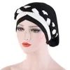 Tvåfärg mjuk stretchig afrika Braid Hijab Caps Muslim Wrap Turban Hat Fashion Headtie Inner Hijabs Bonnet Ready to Wear