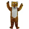 Halloween w paski Tiger Mascot Costume Cartoon Anime Postacie Unisex Dorośli rozmiar świątecznej imprezy na zewnątrz strój reklamowy