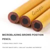 Eyebrow Enhancers 6PCS Black Eyebrow Pencil Microblading Long Last Color Brows Line Design Pen with Accurate Scale For Professional Makeup Pencil 231109