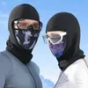 Cykelkappar maskerar vintern magnetiska adsorptionskidåkning cykelmask balaclava utomhus termisk vindtät andas ridning nacke gaiter ansikte cover 231109