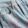 Kvinnors jeans amerikanska fashionabla hög midja mikrobrett benförlängning kvinnlig temperament enkla byxor kontor damer smala kvinnor kläder
