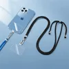 Phone Straps Universal mobile phone loss prevention hanging rope card label gasket detachable mobile phone hanging rope with metal ring TPU patch 231109