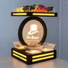 Piatti Portapiatti luminosi personalizzati per portapiatti da frutta Piatti creativi per snack con display lunare