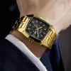 Wristwatches Luxury Men Watches Fashion Quartz Wristwatch Original Waterproof Stainless Steel Watch for Man Date Week Relogio Masculino 231109