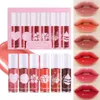 Lip Gloss 6 colori/scatola Specchio Acqua Labbra Trucco Set Impermeabile Duratura Idratante Tinta Non Stick Cup Kit rossetto liquido