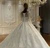 2024 Nuovo arrivo A-line Abito da sposa Scoop Ricamo completo Perline Maniche lunghe Illusion Abiti da sposa da donna Vestido De Novia Custom Made Arabo Dubai