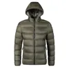 Mens Down Parka Uomo Autunno Inverno Spessore caldo con cappuccio Giubbotti Cappotto Outwear Casual antivento impermeabile cappello staccabile 231109