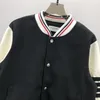 oversized baseball jackets womens designer jacket long sleeve men coat#004