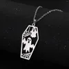 Pendentif Colliers EUEAVAN 5pcs Halloween Spider Web Bat Ghost en acier inoxydable pour collier bricolage en vrac bijoux à breloques faisant des fournitures cadeaux