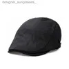 Cappelli a tesa avara Regalo per il padre Berretti maschili Uomo Casual Cappello di edera con visiera piatta di mezza età e uomini anziani Strillone Cs 55-59CML231109