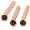 卸売木製コーヒースクープクリップ大さじ固体ブナ材測定茶豆計量スプーンクリップギフト