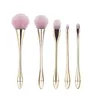 Small Pretty Waist Shape Makeup Brushes Kit Electroplated Foundation Powder Eyelash Brushes Maquiagem Makeup Brushes Set