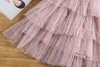 Vestidos de menina meninas MENINAS PRINCESS MESH CAMADAS DO BOLO PARA CRIANÇAS ELEGANTE ELEGANT TUTU PROM CASAMENTO VESTIDOS CRIANÇAS DE VESTIDAS ROUS