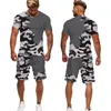 Survêtements pour hommes Été Camouflage Tees / Shorts / Costumes T-shirt pour hommes Shorts Survêtement Sport Style Camping en plein air Chasse Casual Vêtements pour hommes 231109