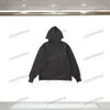 xinxinbuy Herren Designer Hoodie Sweatshirt Gestrickter Kapuzenpullover Buchstabe Beflockung High Street Langarm Damen Blau Schwarz S-2XL