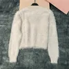 Suéteres para mujer Diseñador Diseñador Cardigan Mujeres Suéter Otoño Punto Abrigo Lujo Diamante Peluche Top Abrigos de punto Viajero Ocio Mujer Moda Chaqueta Blanco VXAH