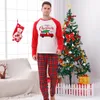 Famille correspondant tenues hiver pyjamas de Noël ensemble dessin animé imprimé adultes enfants bébé tenue mignon doux vêtements de nuit look pyjama 231109