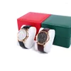 Watch Boxes Luxury Box Bracelet Organizer Case Gift With Pillow Leather Watches Display Flip For Men And Women