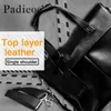 BRESCASES MÄN BAG PADIEOE DESIGN HERS PRECORCE CASHACE ERGEN LEATHER 14 "LAPTOP PORTFOLIO BAG Luxury Shoulder Bag For Male Crossbody Bag 231108