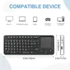 Teclados Teclados 2.4GHz Mini Teclado Sem Fio Com Touchpad Mouse e Controle Remoto Portátil para Android TV Box PC R231109