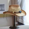 베레츠 카우보이 모자 패션 인쇄 오래된 밀짚 남자의 여름 야외 여행 해변 유니슬 렉시스 서부