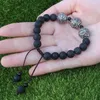 Pulsera Mala hecha a mano con cuentas de piedras de 8mm de hilo que complementa los regalos de muñeca para meditación de Yoga del tercer ojo para ti