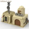 Block övergivna förstörda byggnader MOC WW2 PUBG Militärbas DIY -scener Byggnadsdelar för armésoldatfigurer pojkar leksaker 231109