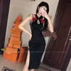 Etniska kläder kvinnor retro qipao hanfu brittisk stil sexig cheongsam klänningar prinsessa kväll formell klänning nattklubb party cosplay cos