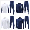 2023 24 italienische Trainingsanzüge mit halbem Reißverschluss, Sportbekleidung, Fußballjacke, Trainingskleidung, 23 24 Kinder + Herren, italienische Fußball-Sets, Trainingsanzug S-2XL