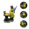 Decorazioni da giardino Figurina di fata dei fiori Statua colorata ornamento Squisita piccola decorazione Po Prop