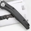 High Quality Flipper Folding knife 20CV Stone wash Blade Ball Bearing Fast Open EDC pocket Gift Folder knives