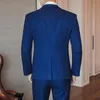 Erkek Suit Blazers Sonbahar Takım Damat Gelinlik Üç Parça İnce Fit Kore Mini 6726