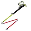 Trekkingstokken Trekkingstokken 1 stuks Skistokken Opvouwbare Nordic Walking-stokken Koolstofvezel Verstelbare trekkingstok Alpenstock Telescopische klimwandelstokken